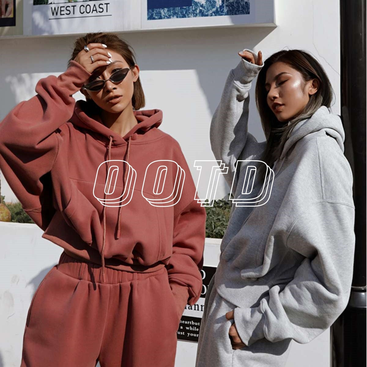 Womens 2 Piece Outfits Lounge Hoodie Sweatsuit Sets Oversized Sweatshirt Baggy Fall Fashion Sweatpants
