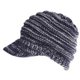 Ponytail Beanie Hat Knitted High Warm Winter Women Tail Skullies