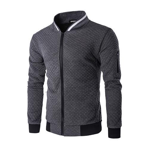 Mens Fashion Zipper Cotton Jacket For Mens
