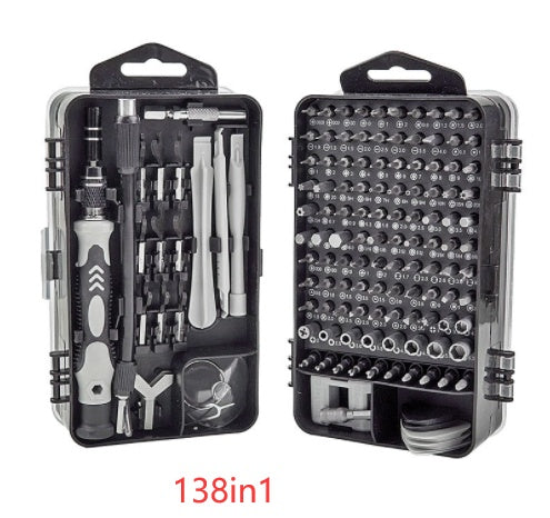 138 in 1 pcs Screwdriver Tool Set Combination Repair Screwdriver