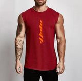 Mens Gym Sleeveless Shirt Cotton Tank Top for Men Sportswear Vest