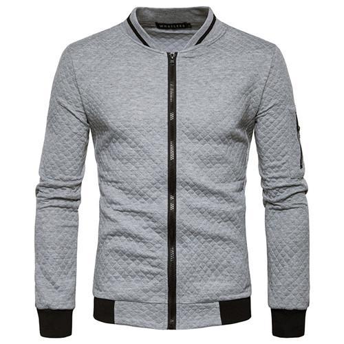 Mens Fashion Zipper Cotton Jacket For Mens