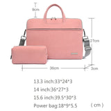 PU Leather Women Laptop Bag Notebook Carrying Case Briefcase For Macbook Air 13.3 14 15.6 Inch