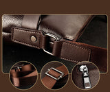 Mens Faux Leather Shoulder & Crossbody Bags Cell Phone Pocket,Interior Zipper Pocket