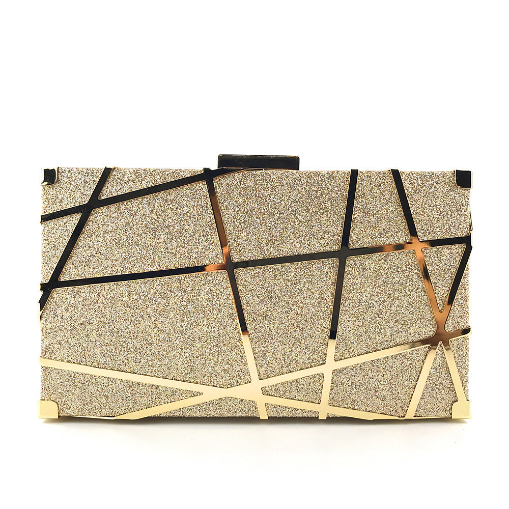 Luxury Crossbody Handbags Women Party Chain Glitter Gold Wedding Clutches Shoulder Bag