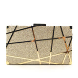 Luxury Crossbody Handbags Women Party Chain Glitter Gold Wedding Clutches Shoulder Bag