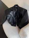 Mens Retro Short leather jacket