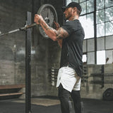 Gym Wear Plain Shirts Mens Fittness Sports Clothing