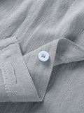 Men's Linen Shirts Short-Sleeve, ButtonUp Beach Summer Wedding