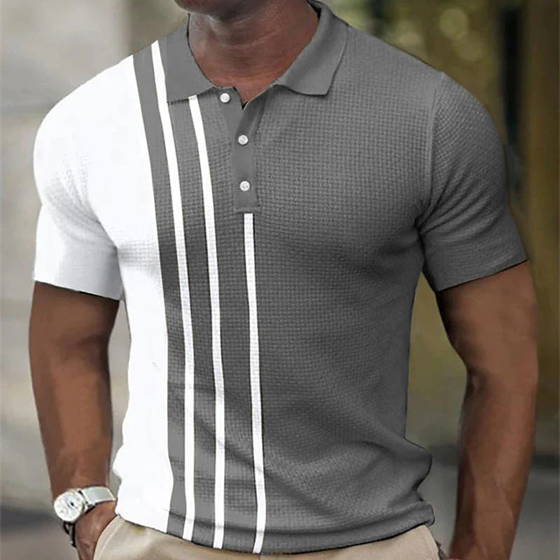 Men's Short Sleeve Polo Shirts Casual Golf  T-Shirts Summer Sport