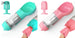 Blue 2pcs pink