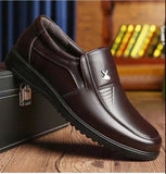 Men's Fashionable Casual Breathable Leather Shoes