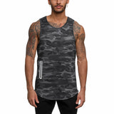 Mens Sports Vest Summer Quick Drying Camouflage sports vest