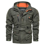 Mens Jacket Autumn Outdoor Breathable Windbreaker Men's Hooded Bomber Casual