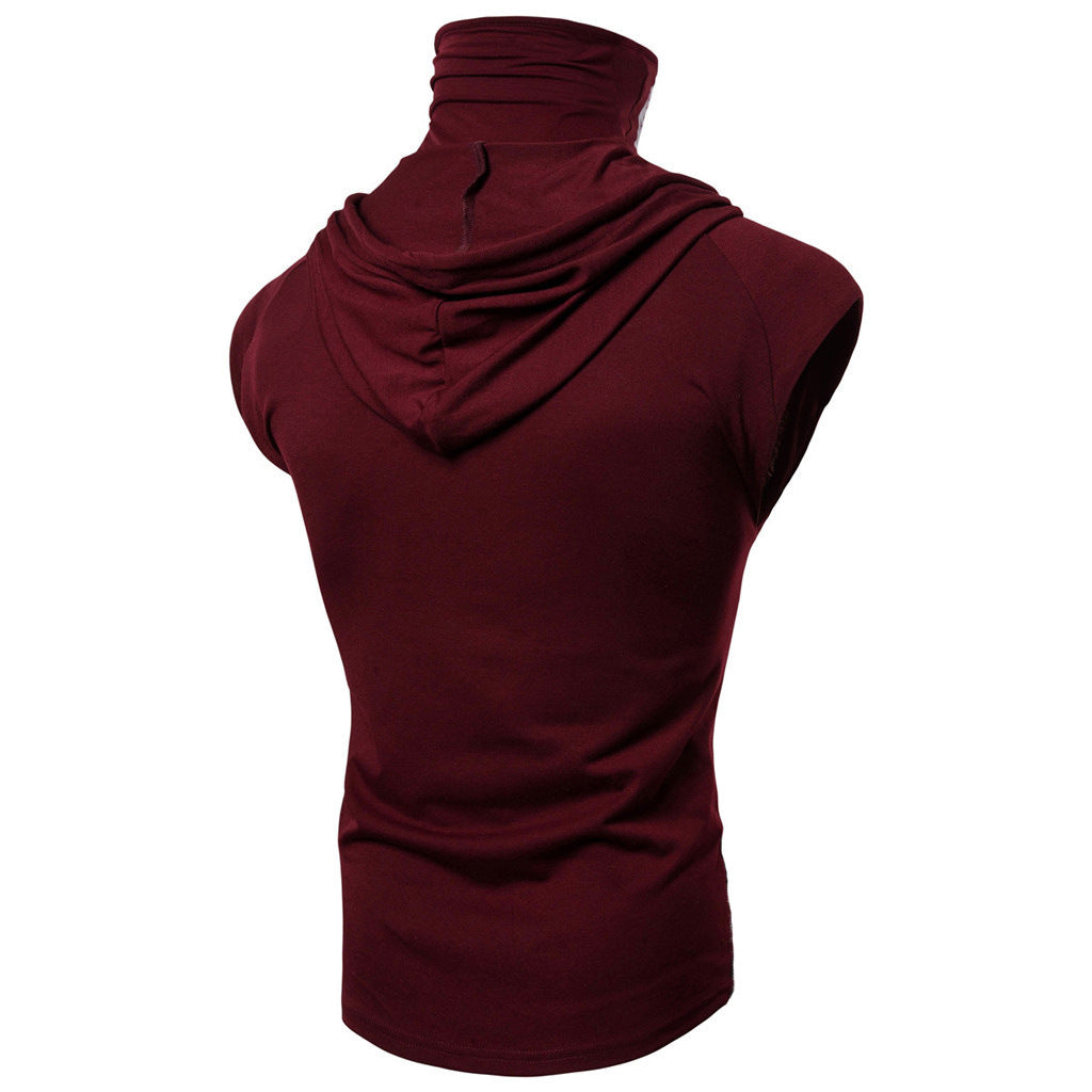 Summer Men's Personality Ninja Suit Hooded Vest Mission Vest for Men Summer