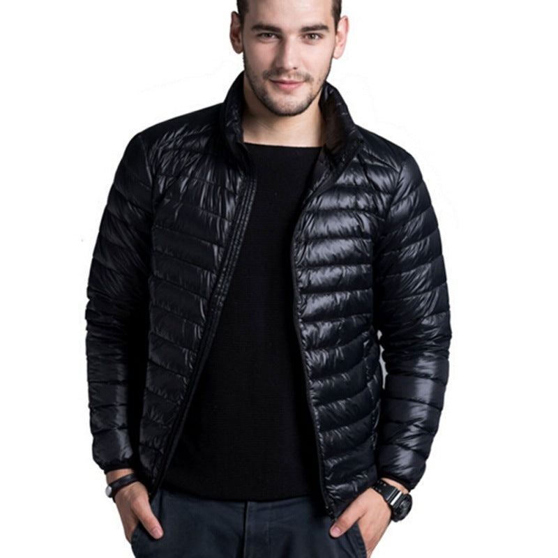 Mens Parkas Jacket Outwear Puffer Jacket Top Zip Up Solid Winter jacket
