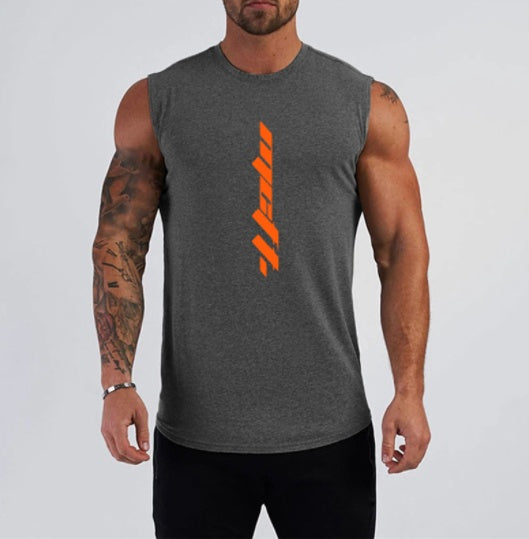 Mens Gym Sleeveless Shirt Cotton Tank Top for Men Sportswear Vest