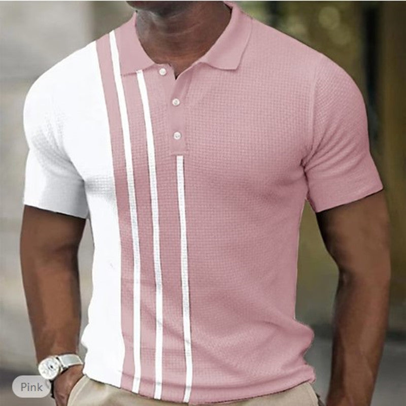 Men's Short Sleeve Polo Shirts Casual Golf  T-Shirts Summer Sport
