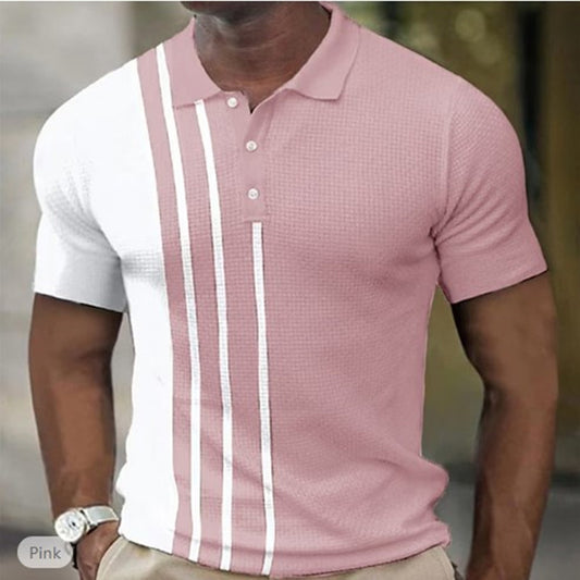 Men's Short Sleeve Polo Shirts Casual Golf  T-Shirts Summer Sport