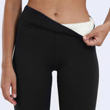 Womens Winter Thick High Stretch Lamb Cashmere Leggins Skinny Fitness Woman Pants
