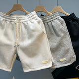 Men's Summer Shorts Jogging Bottom Casual Wave Pattern Drawstring Gym Pants