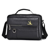 Men's Faux Leather Flaps Crossbody Messenger One Shoulder Bag