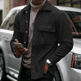 Men's jacket lightweight jacket turndown collar with 2pocket