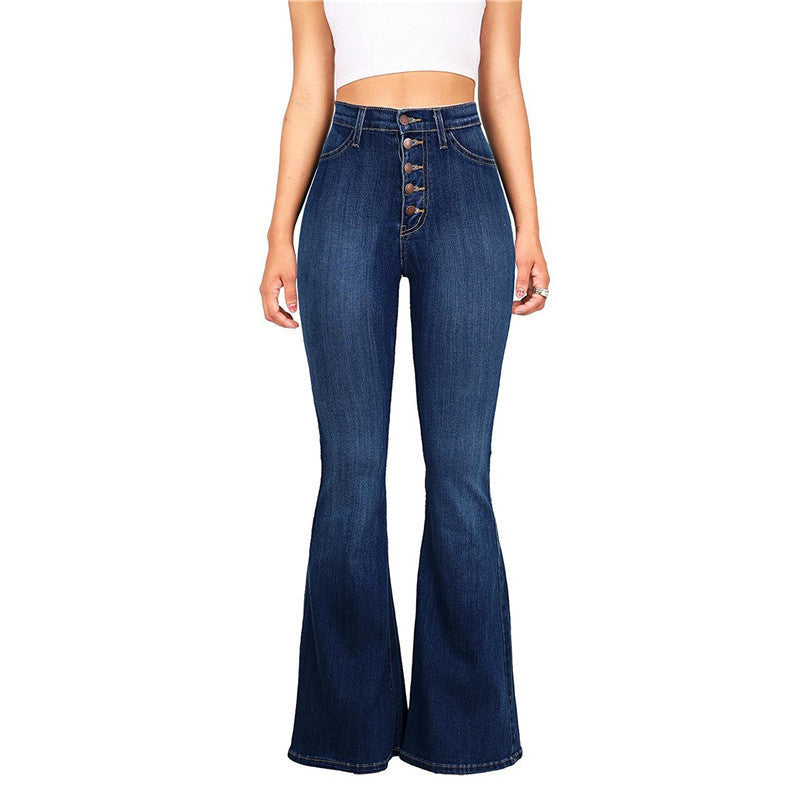 High Waist Colombian Style Butt Lift Stretch Boot Leg Jeans Plus / Junior Size
