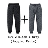Men's Trousers Winter Velvet Thickening Loose Fleece Pants With Zip Pocket Large Size Windproof Warm Jogging Pants