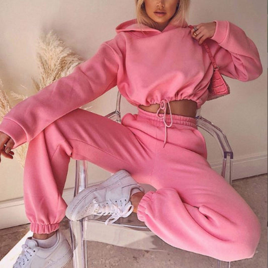 Womens Jogging Suits For  2 Piece Sweatsuits Tracksuits Sexy Long Sleeve Hoodie Casual Fitness Sportswear