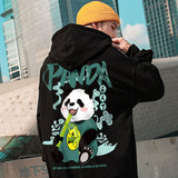 PANDA PRINT UNISEX HOODIE TOP GIFT BLACK AND WHITE JUNGLE SWEATSHIRTS