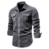 Mens Fashion Shirts For Men Wear Shirt College Tops Longsleeve Blue