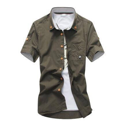 Adult Fashion Embroidery Mens Shirts
