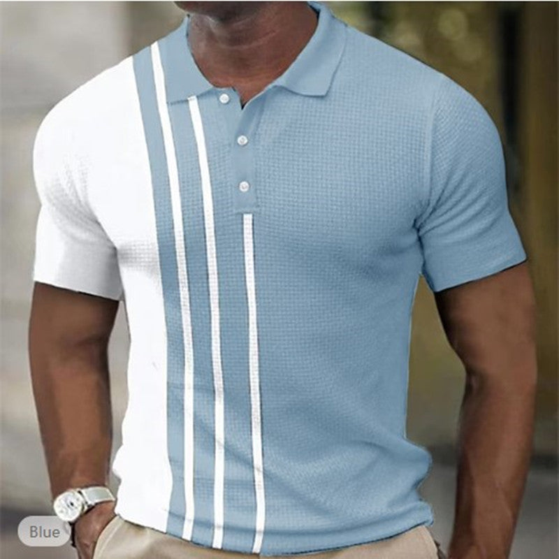Men's Short Sleeve Polo Shirts Casual Golf  T-Shirts Summer Sport