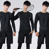2 piece set Compression Sport Suit Quick Dry Running Gym Fitness Tracksuits Set US