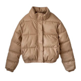 Womens  Faux leather cotton jacket