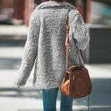 Women's faux fur jacket women's overcoat