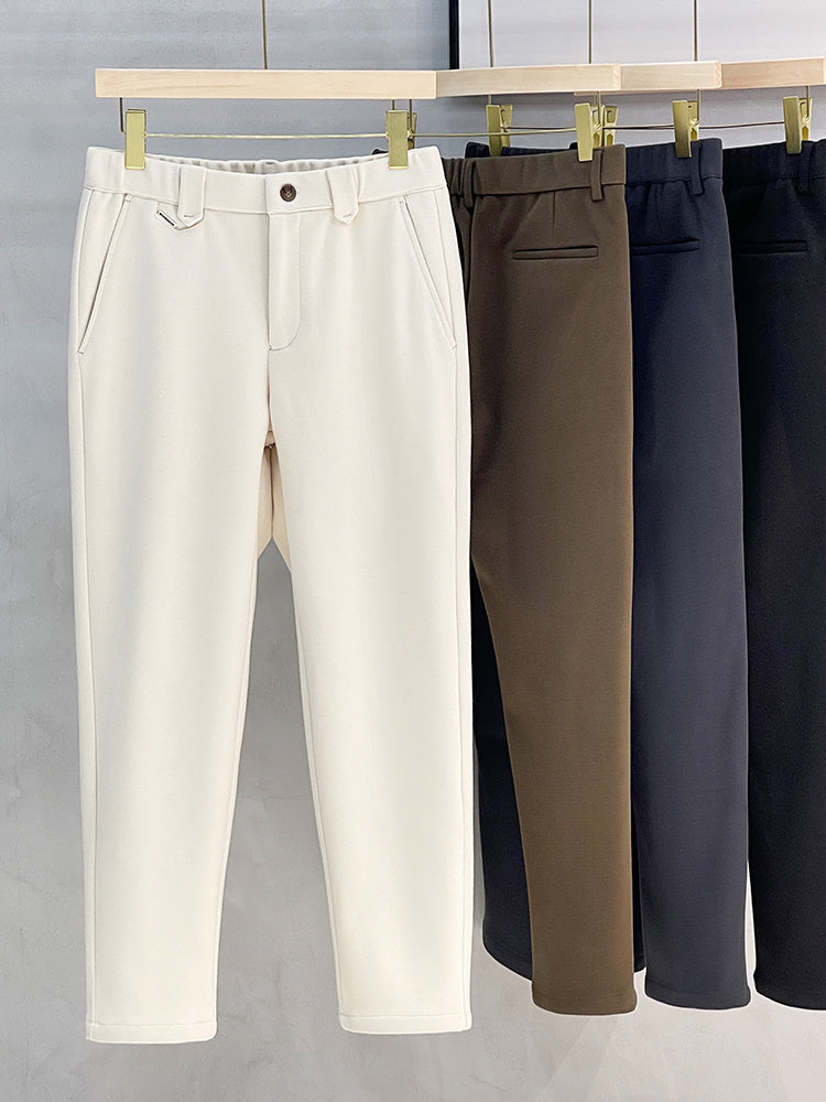 New Mens Warm Woolen Casual Pants For Men