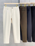 New Mens Warm Woolen Casual Pants For Men