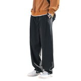 Mens Cotton Pants Men's Casual Straight-leg Pants
