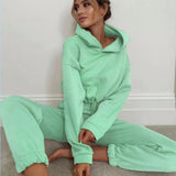 Womens Jogging Suits For  2 Piece Sweatsuits Tracksuits Sexy Long Sleeve Hoodie Casual Fitness Sportswear