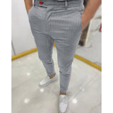 Mens Pencil Pant Legging Pant cardigan with buttons Casual Pant