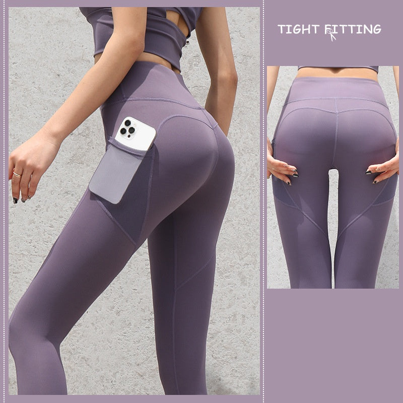 Women Seamless High Waisted Yoga Pants for Women with Pockets Leggings