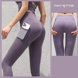 Women Seamless High Waisted Yoga Pants for Women with Pockets Leggings