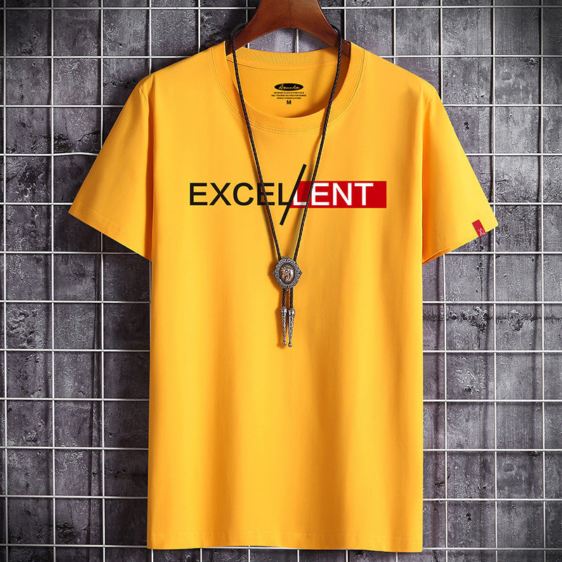 Mens Fashion Cotton Summer Men's Short-sleeved T-shirt Bottoming Shirt Top Clothes For Men