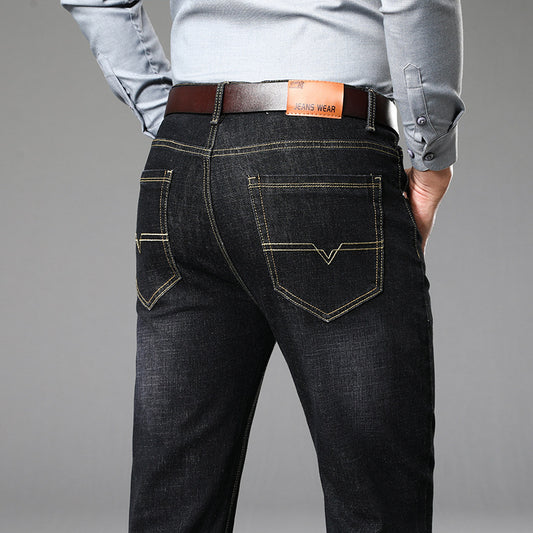 Fashion Jeans Men's Straight Loose Long Pants Men's New Large Size Casual Jeans