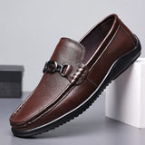 Men's Leather Casual Slip on Loafers Driving Walking Shoes