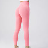Womens Seamless Leggings Yoga Pants Tummy Control Workout Running Yoga Leggings