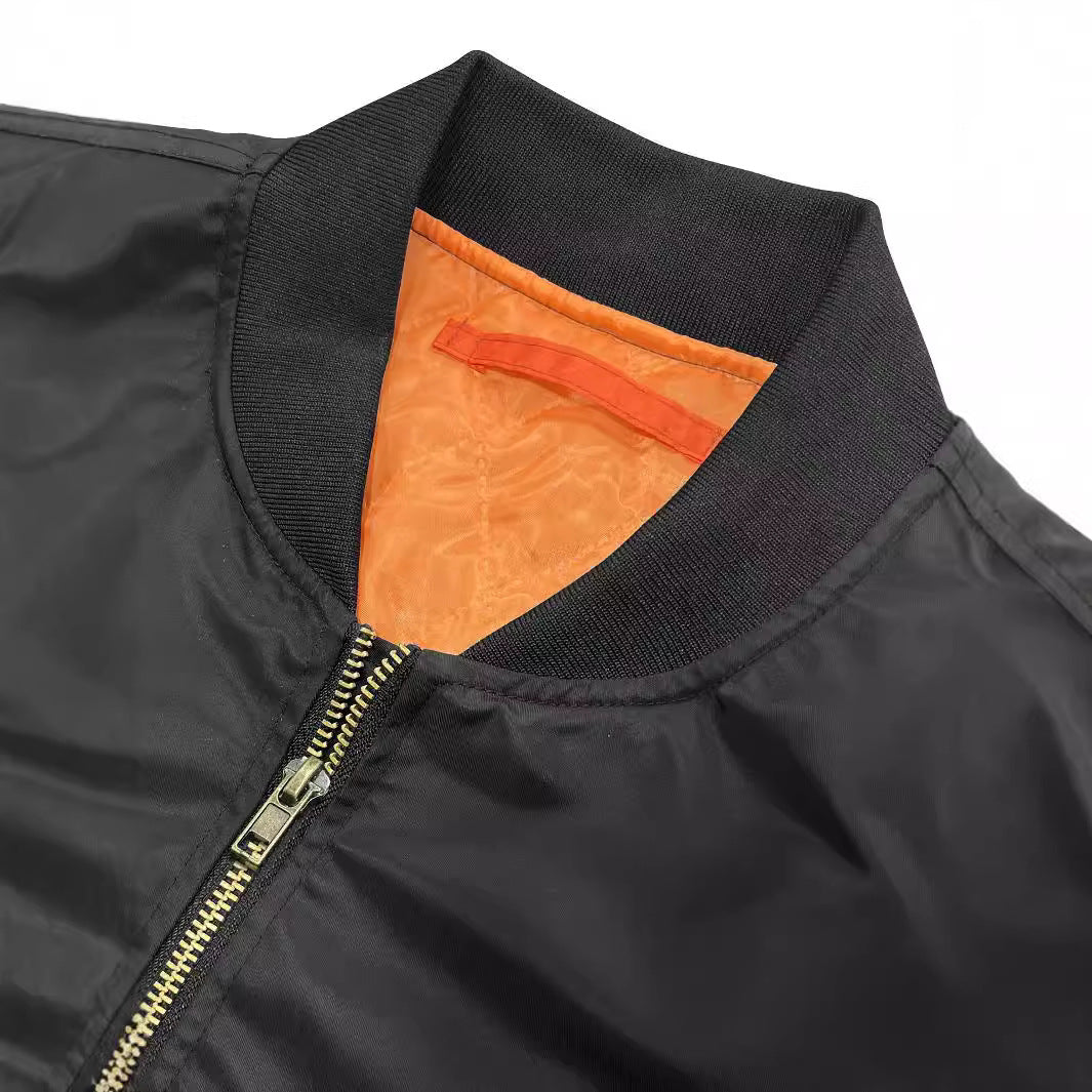 Military Men's Bomber Jacket Baseball Jacket Pilot Jacket