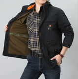 Mens Jacket Autumn Outdoor Breathable Windbreaker Men's Hooded Bomber Casual
